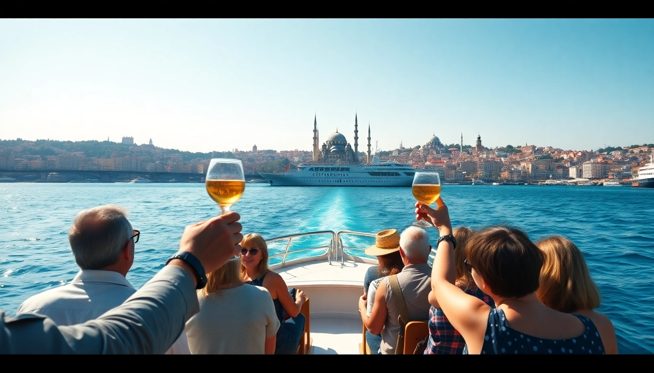 Genießen Sie Istanbul Bosphorus cruises mit Blick auf die majestätische Skyline!