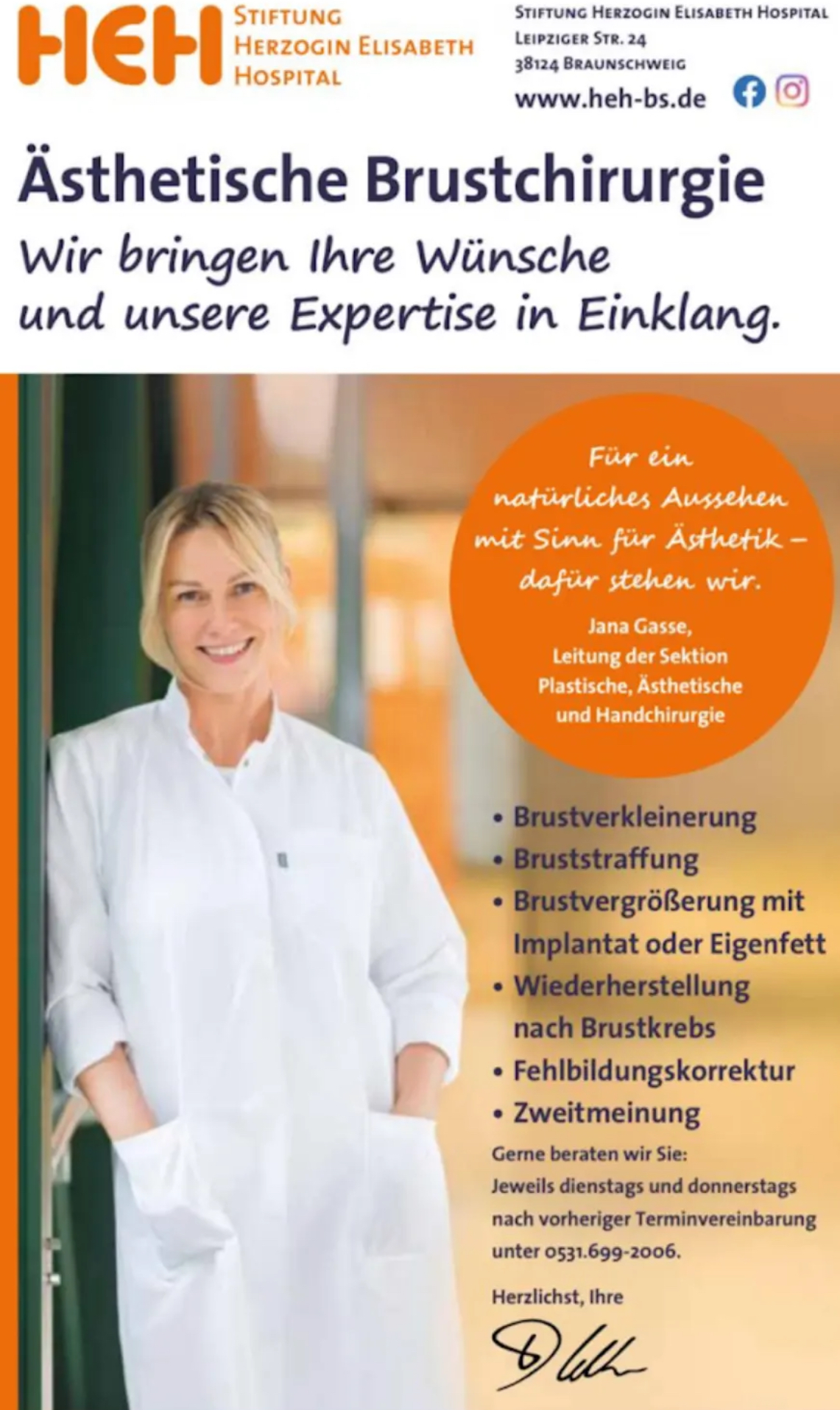 Wohlfühlen beginnt mit Schönheitschirurgie Braunschweig