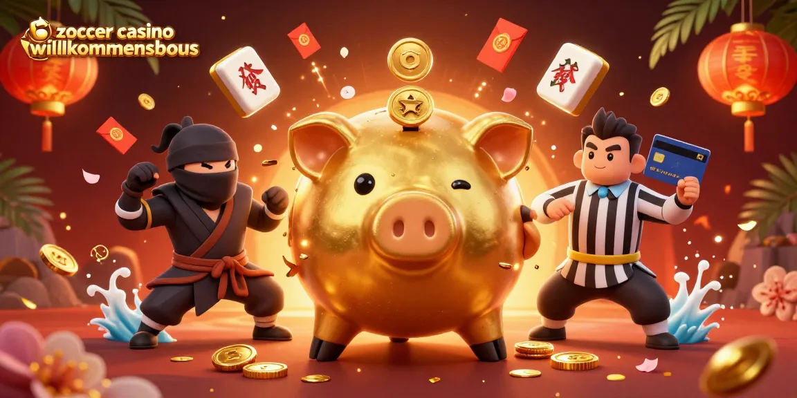 Erleben Sie den Zoccer Casino Willkommensbonus durch ein aufregendes, dynamisches Glücksspiel-Szenario.