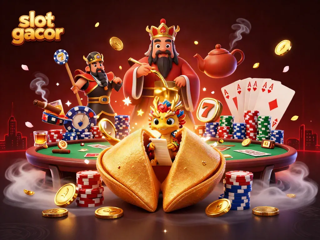 Spin the slot gacor reels to trigger treasures from the golden fortune cookie and wise dragon!