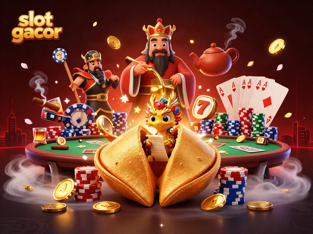 Spin the slot gacor reels to trigger treasures from the golden fortune cookie and wise dragon!