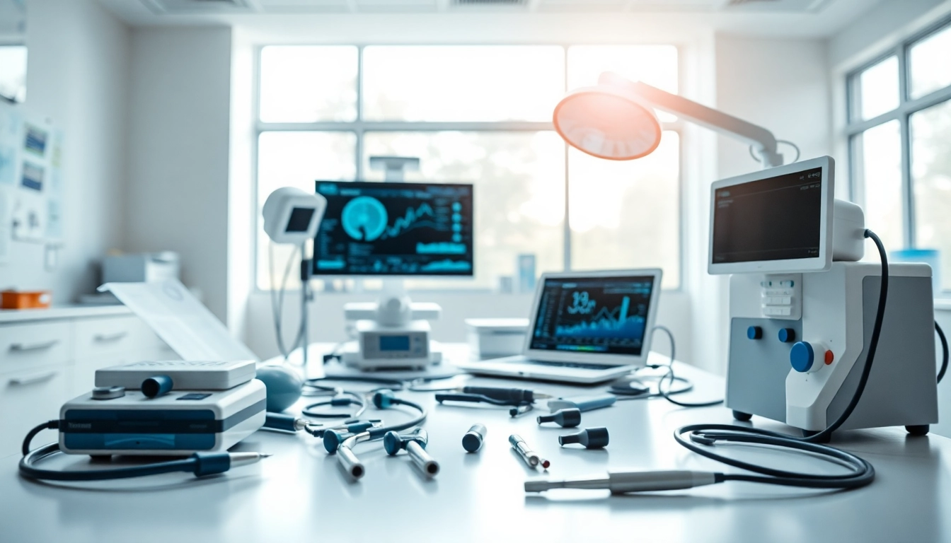 Professionelle medizinische Geräte, deus medical optimal präsentiert in einem modernen Gesundheitsumfeld.