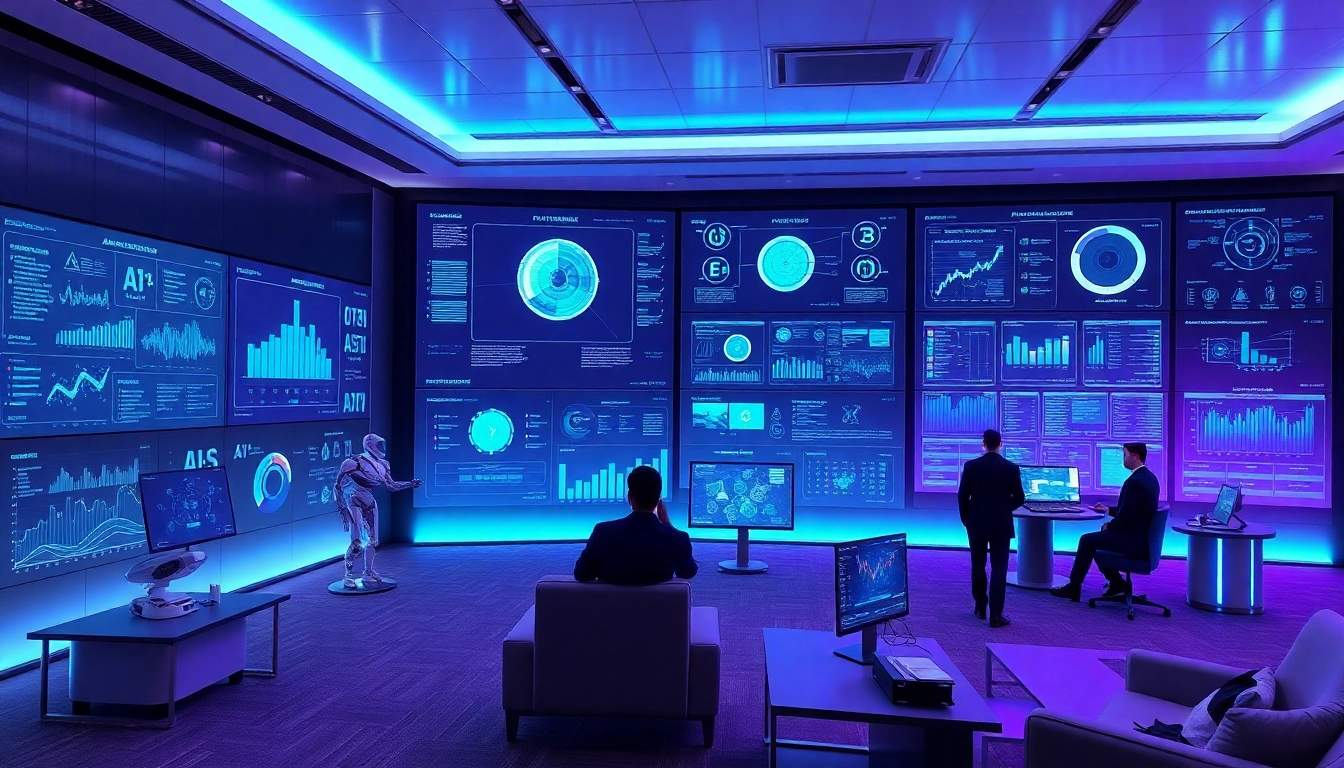 Advanced AI control room showcasing ai 18+ technology innovations.