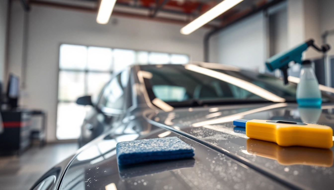 leasinfahrzeug aufbereitung durch professionelle Autoaufbereitung in einer modernen Werkstatt