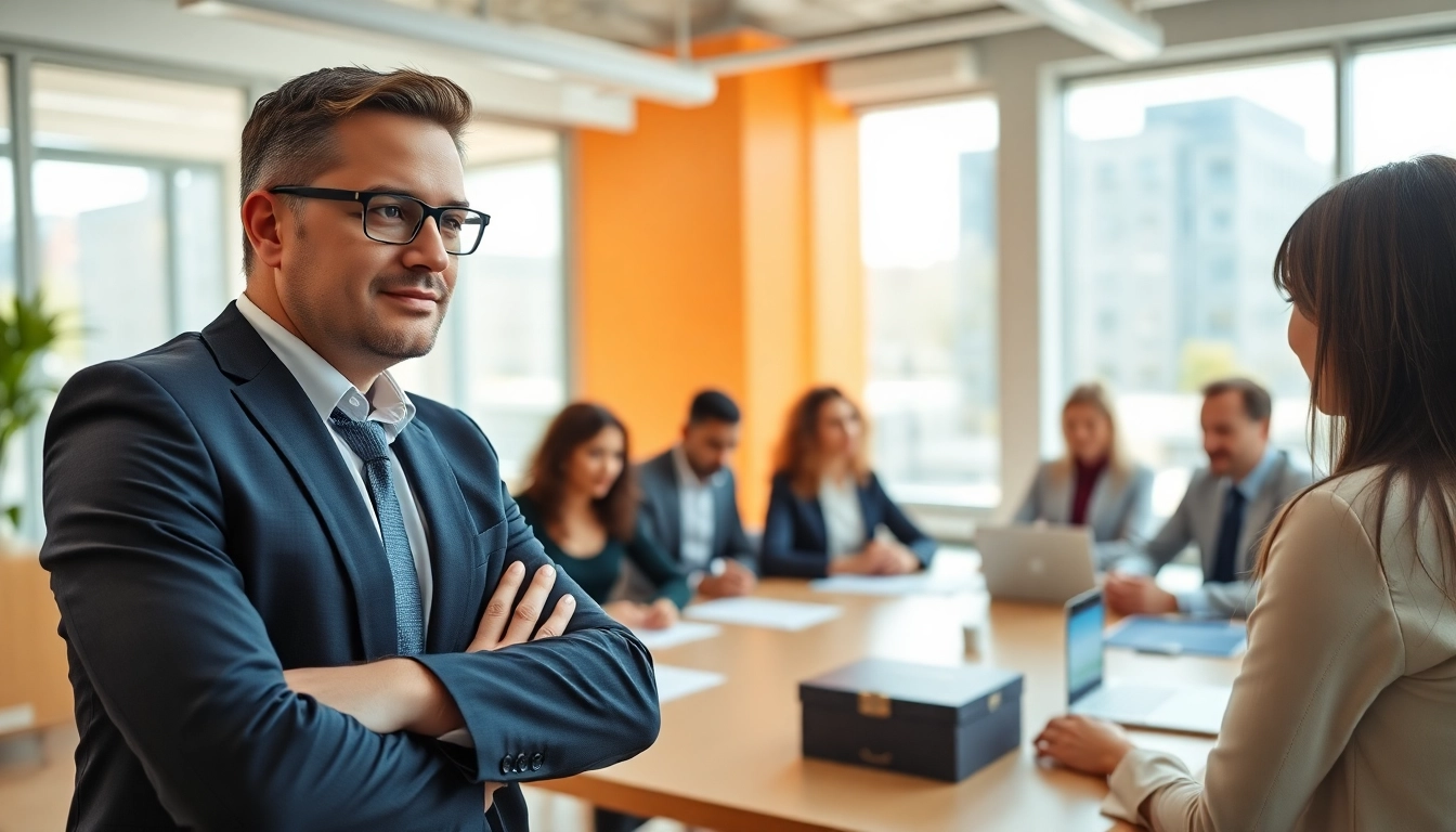 Headhunter Schweiz engaging with candidates in a professional setting.