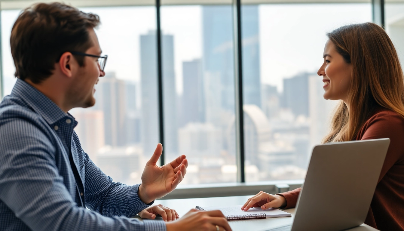 Professioneller Headhunter Schweiz berät Kandidaten über Karriereoptionen.