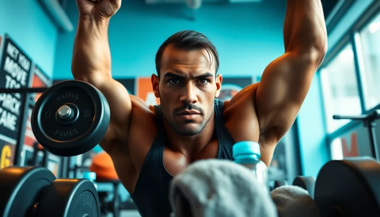 Effektiv Sustanon kaufen in einer modernen Fitnessumgebung für Krafttraining.