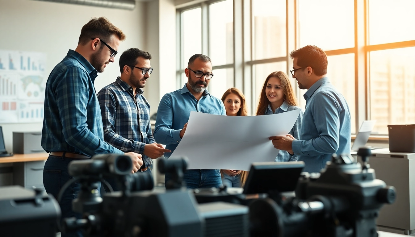 Headhunter Ingenieure in action, collaborating on engineering projects in a modern office.