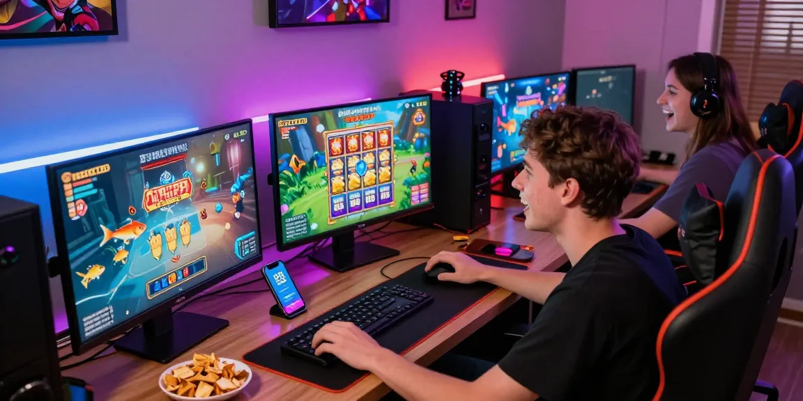 Experience exhilarating gaming moments on https://b52club.radio.fm/ with vibrant screens, snacks, and cozy ambiance.